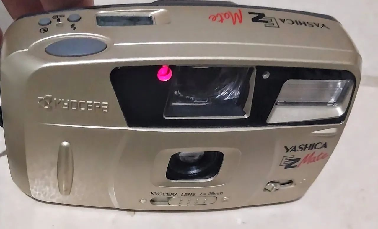 Câmera Analógica Antiga. <br>Yashica Ez Mate Kiocera Lens f=28mm - Foto 6