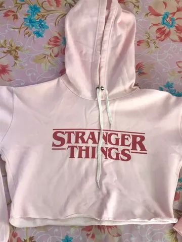 Moletom stranger best sale things rosa