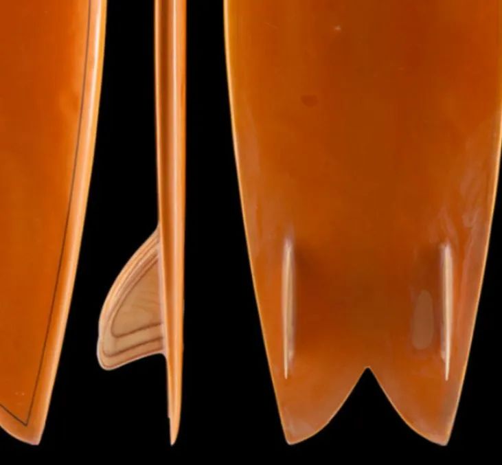 Biquilha de madeira prancha surf fish twin Fin future