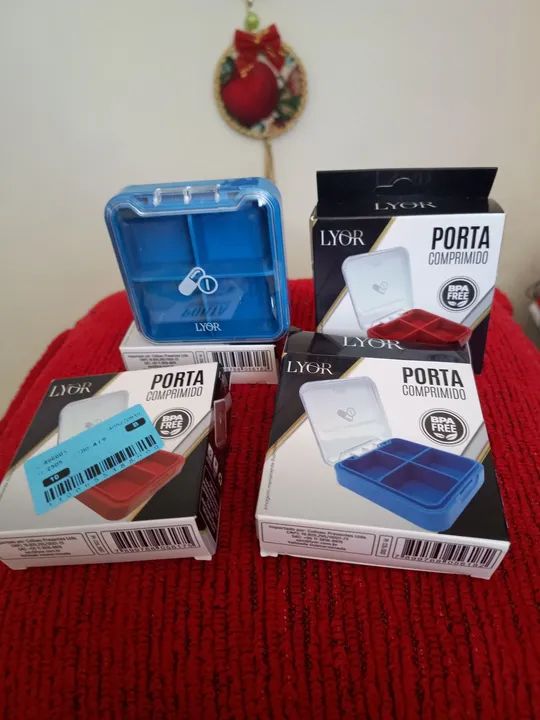 Conjunto de 4 Porta comprimidos Lyor - Novo - Foto 4