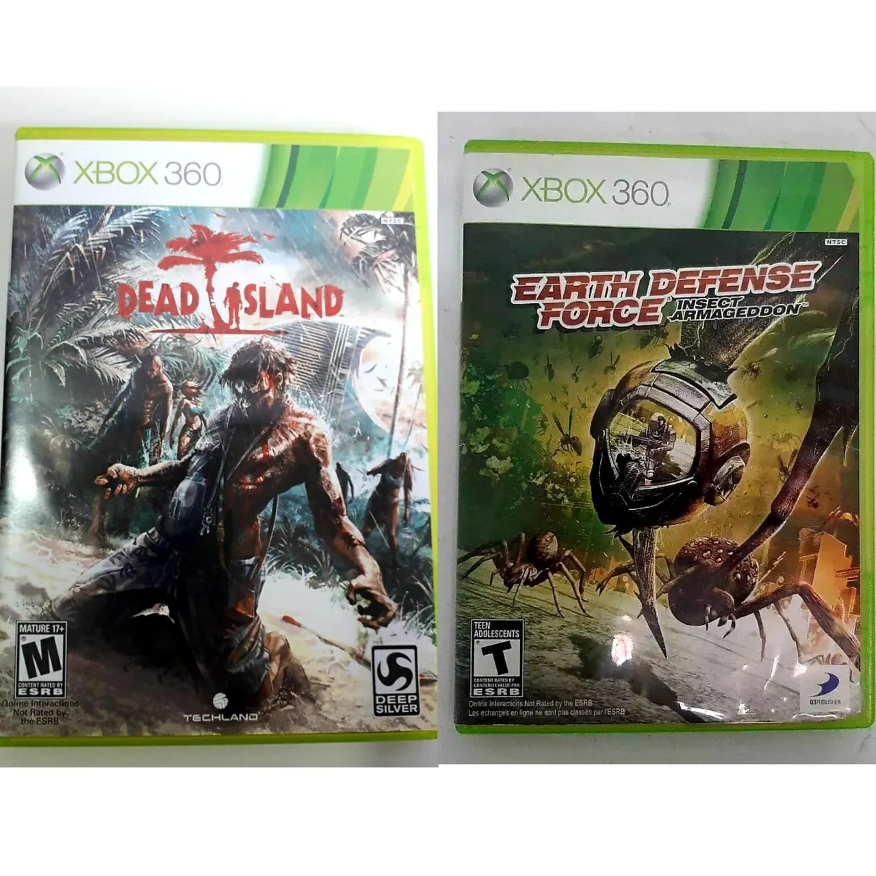 Jogo Xbox 360 Earth Defense Force e Dead Island Originais