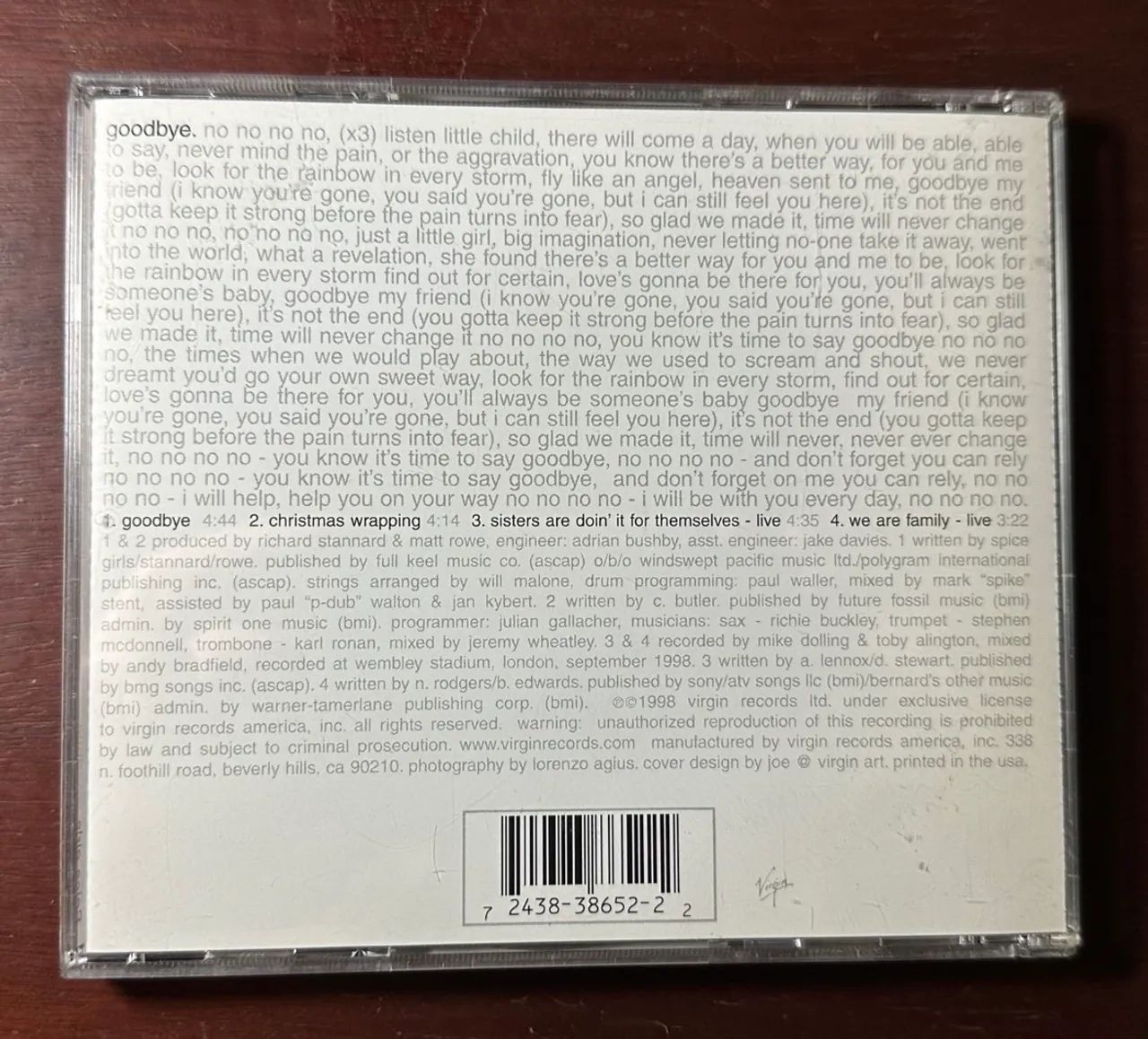 CD Single Spice Girls - Goodbye  - Foto 2