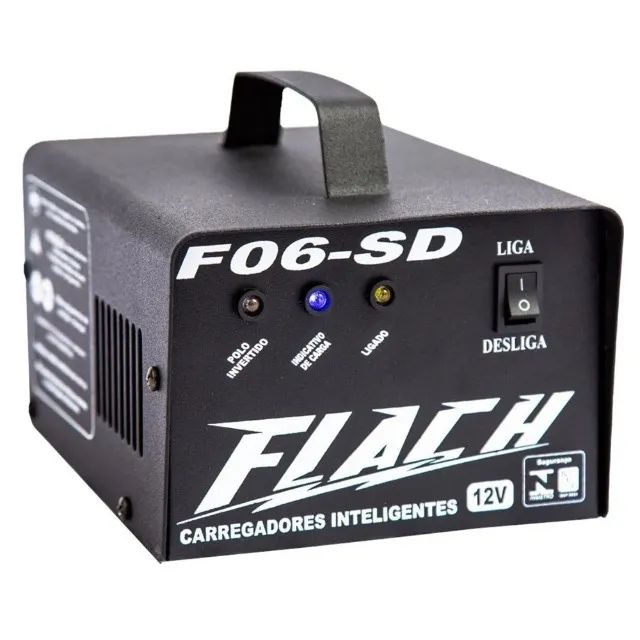 Carregador Auxiliar de Partida 6A 12V F06-SD Flach - Foto 2