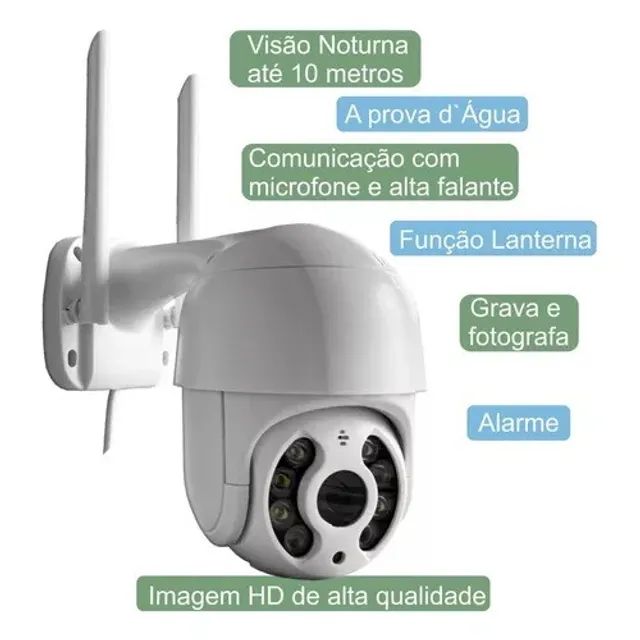 Câmera Externa Inteligente Wifi - Foto 4