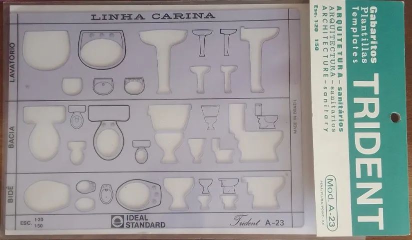 Gabarito instalações sanitárias Trident