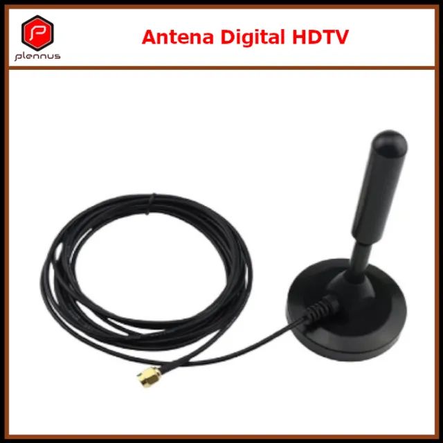 Antena Digital Interna/Externa para Smart TV cabo com 5m base Imã HDTV/UHF/VHF z272 - Foto 2