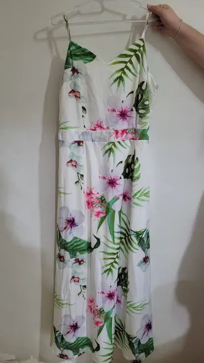 Vestido longo florido 