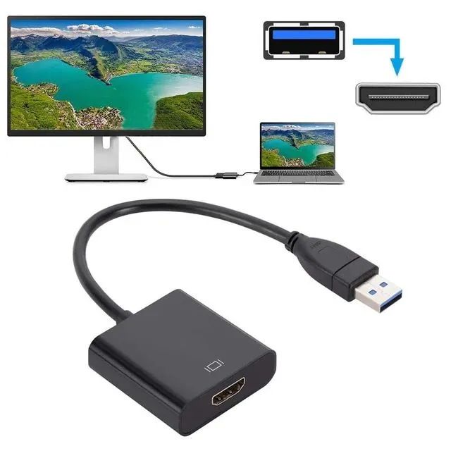 Adaptador Usb para Hdmi 3.0 conversor de vídeo para notebook Pc - Foto 5