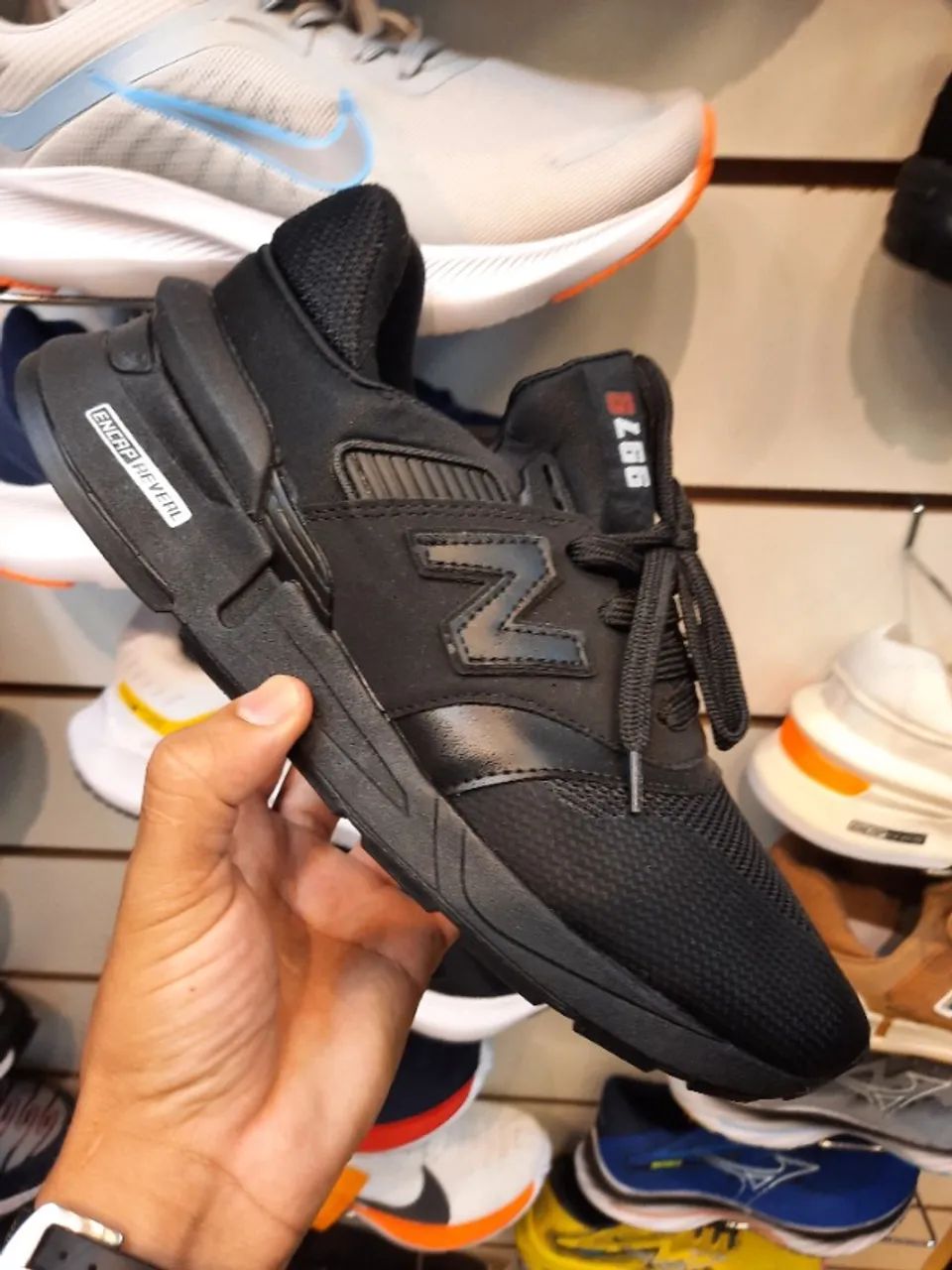 Tênis New Balance 997 Preto Masculino Couro