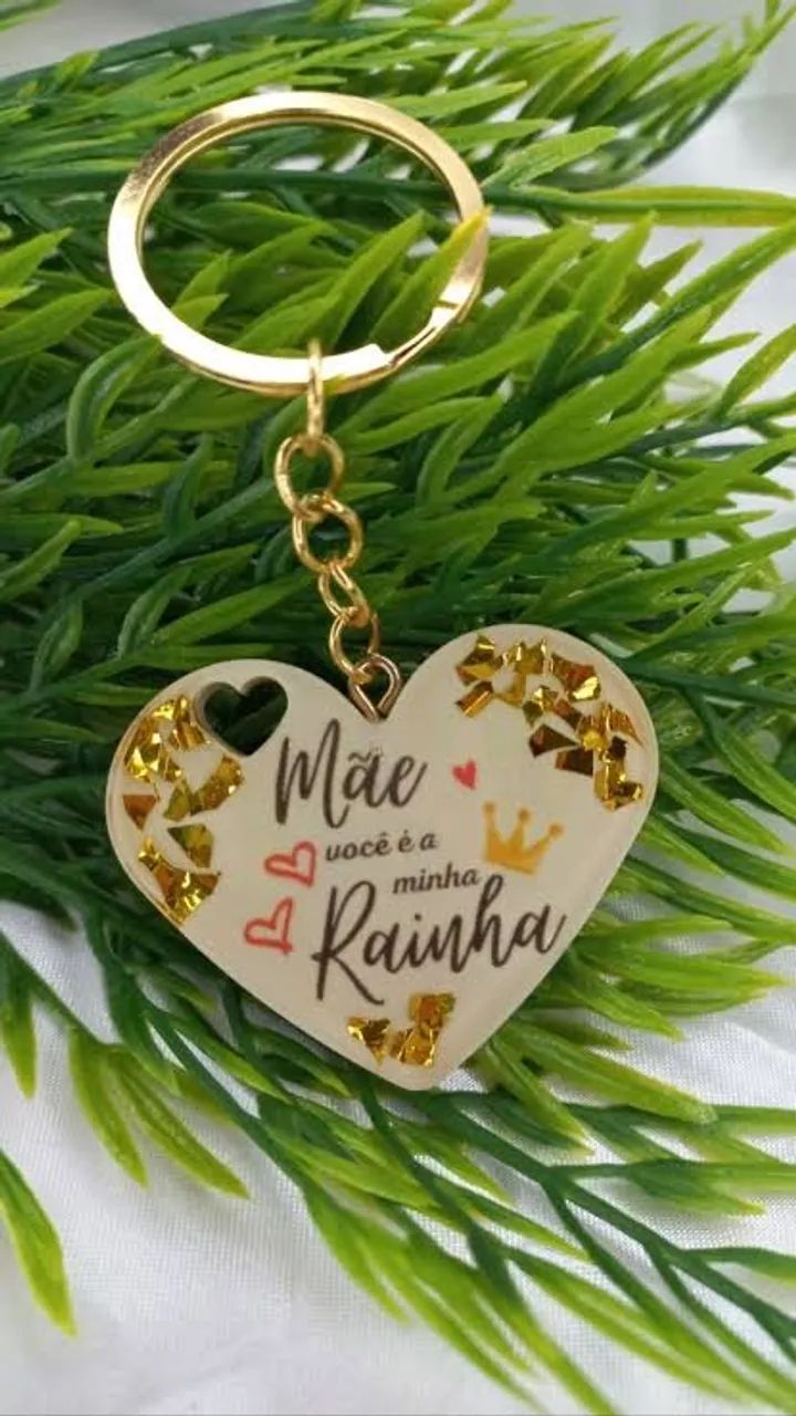 Chaveiro personalizado em resina dia das Mãe