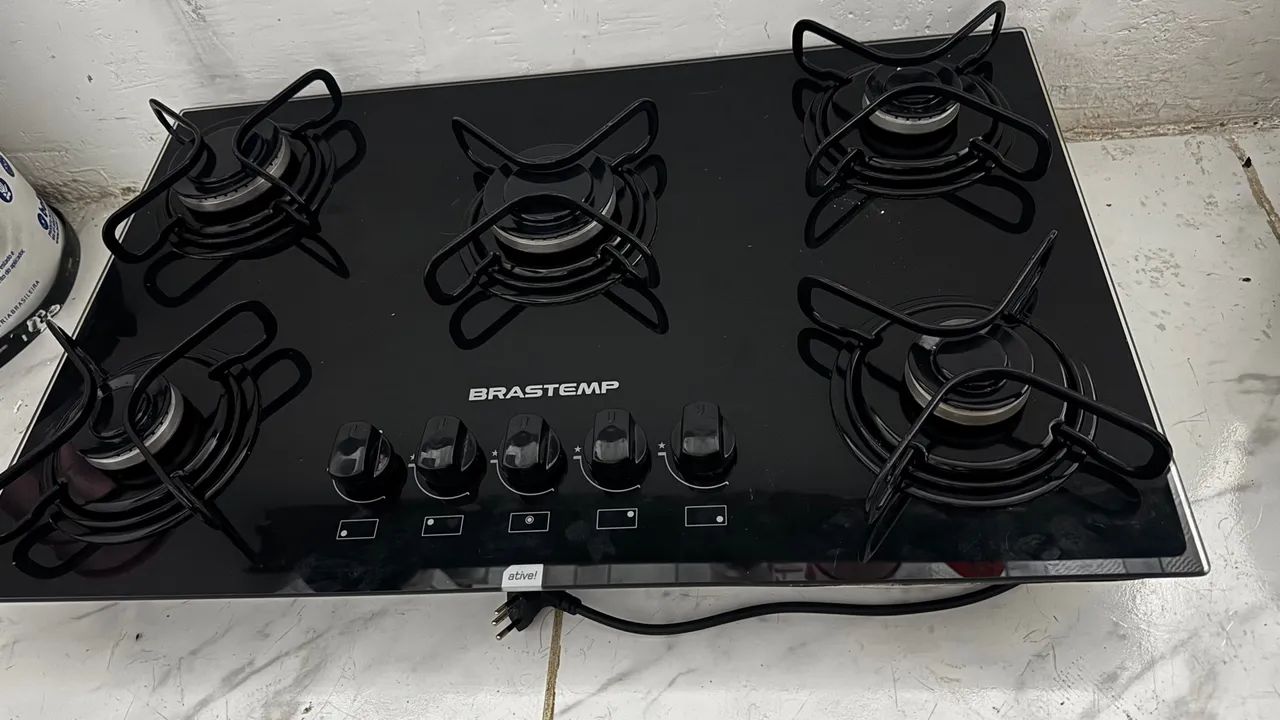 Fogão Brastemp 5 Bocas - Vidro Temperado - Novo