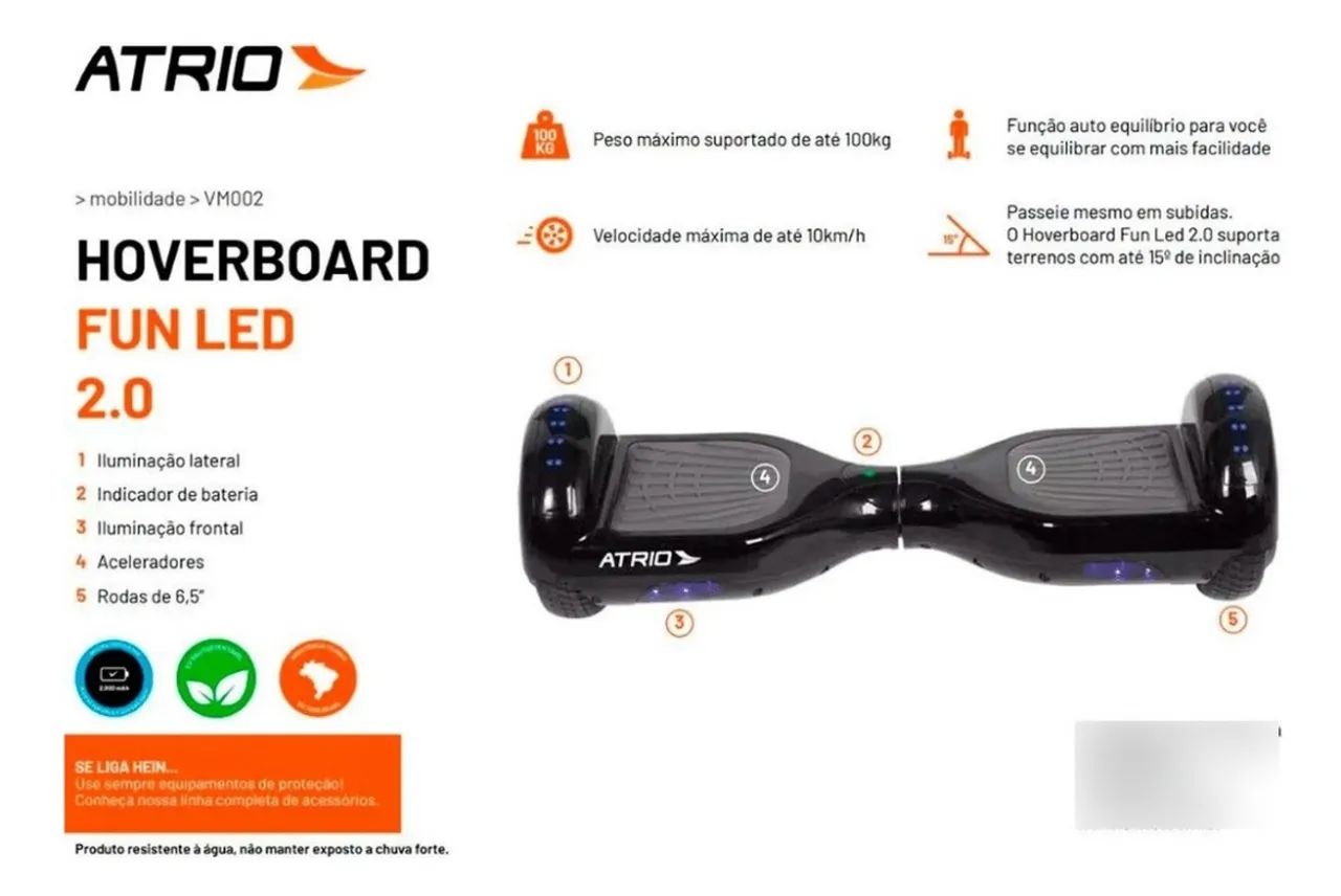 Hoverboard Atrio! Em excelente estado! - Foto 3