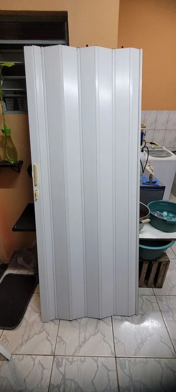 Porta Sanfonada PVC Branca