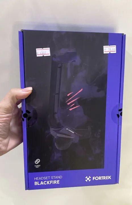 Suporte para Headset Fortrek Blackfire - Organização e Estilo para seu Setup -Loja Coimbra - Foto 5
