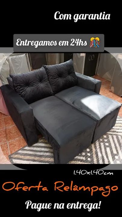 Sofá retrátil 1.40cm Comp. 