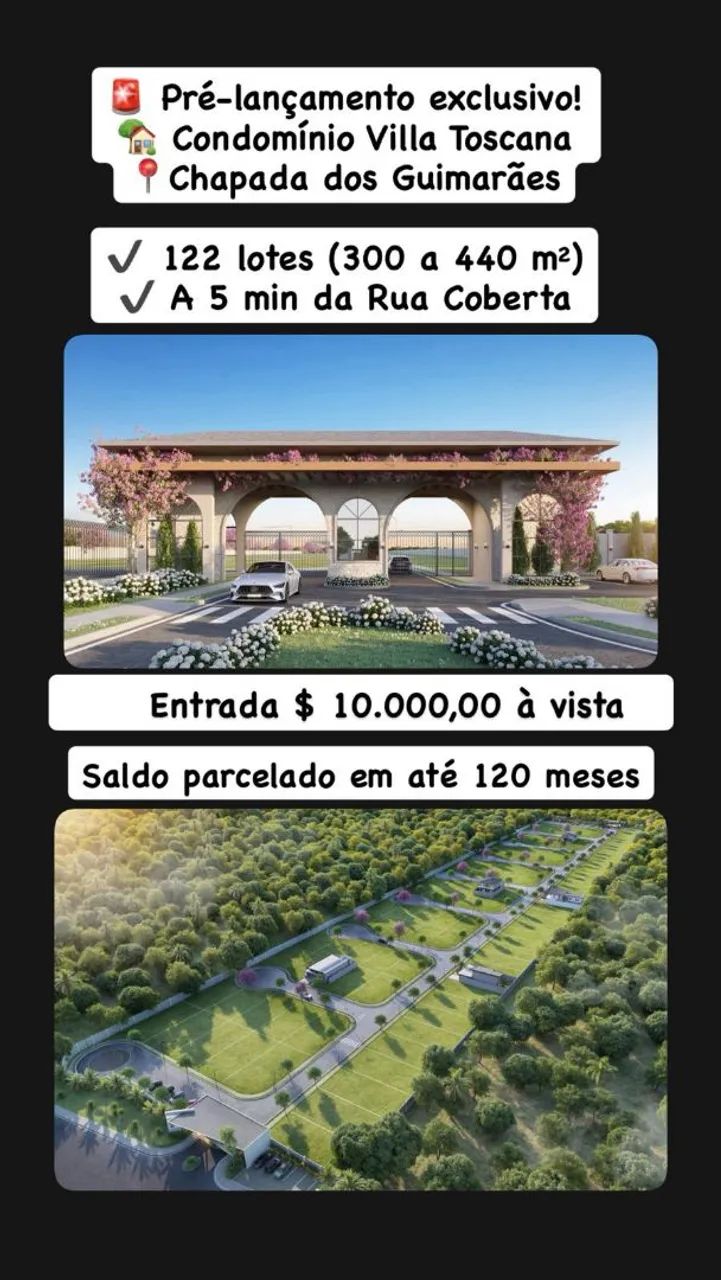 Lote condomínio villa tosca chapada dos Guimarães 