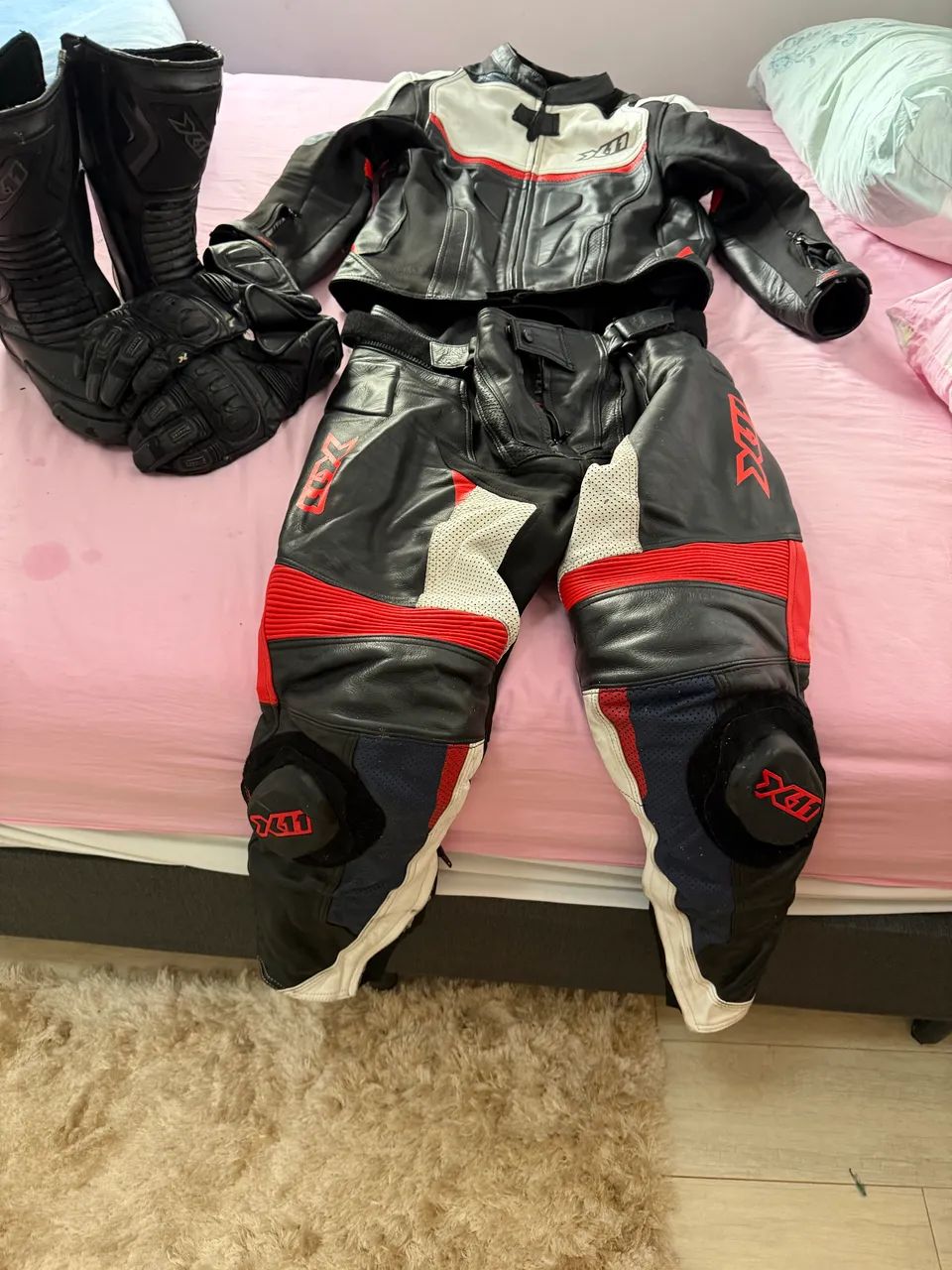 Macacão x11 speed 2 completo bota e luva - Foto 4