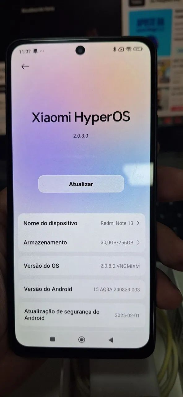 Xiaomi Note 13 4G 256gb só 850,00 - Foto 3