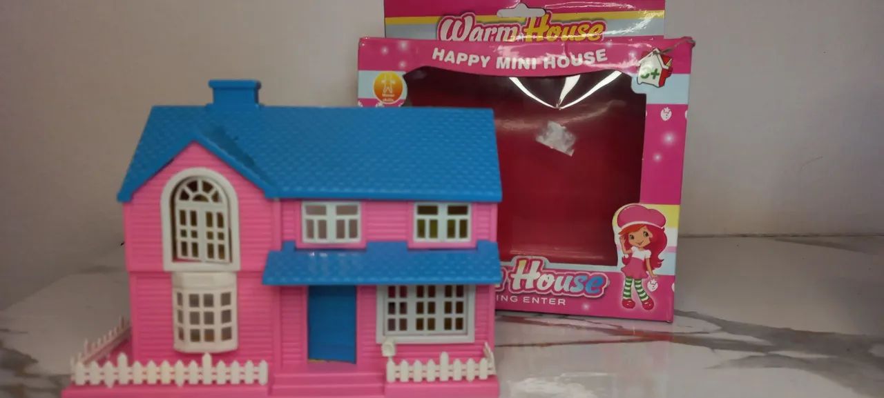 Casinha de Boneca Miniatura - Brinquedo Infantil