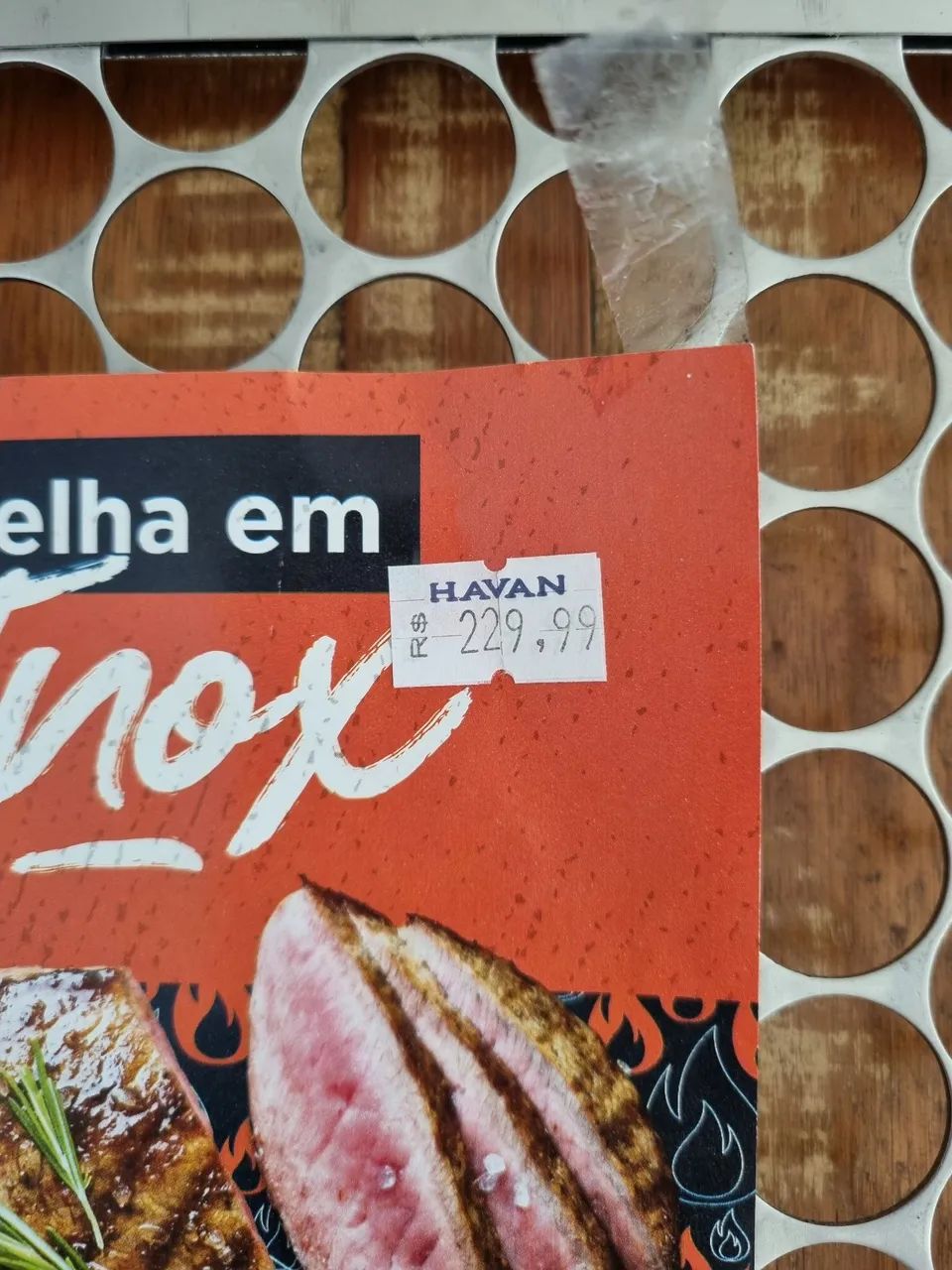 Grelha para churrasco tipo moeda, NOVA, c/ etiqueta, paguei R$ 229, estou dando desconto  - Foto 2