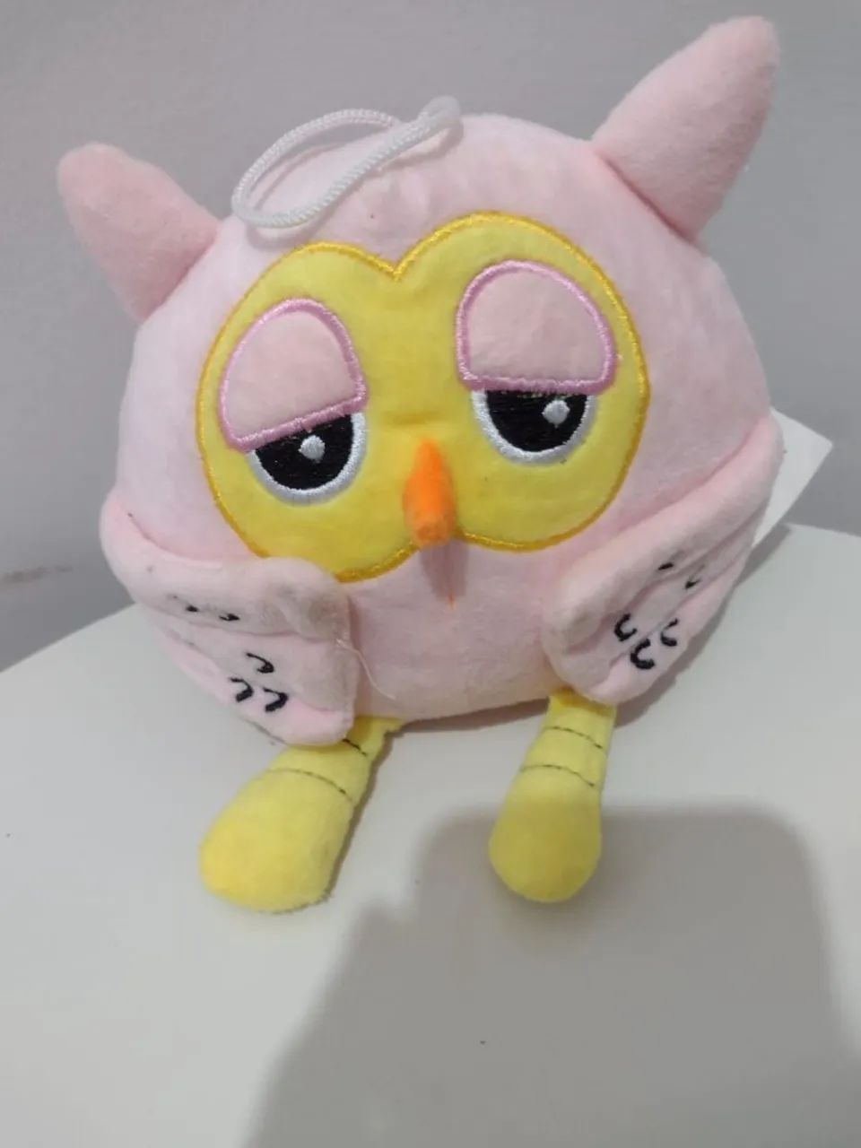 Pelúcia de Coruja Rosa