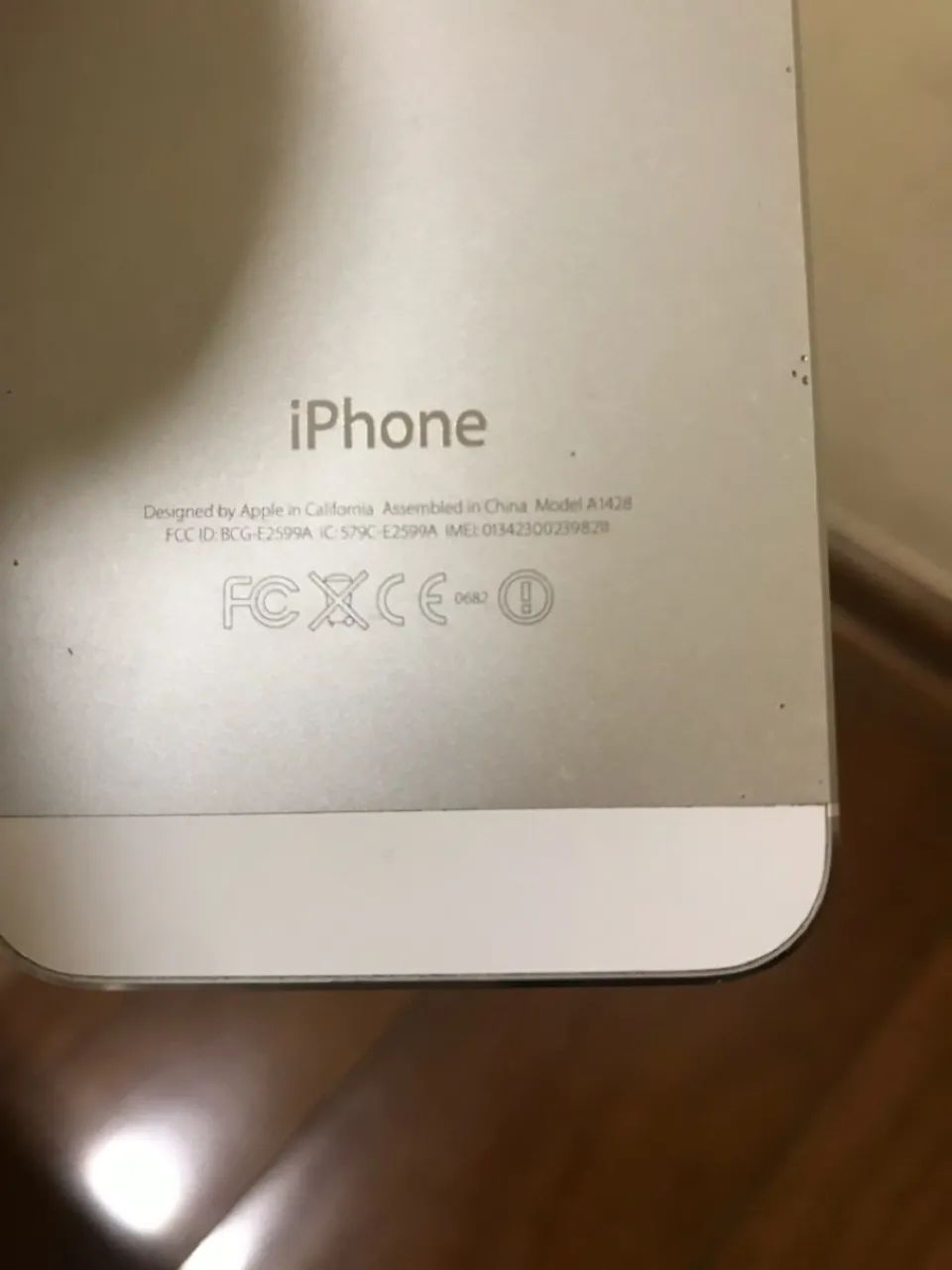 iPhone 5 branco/ prata