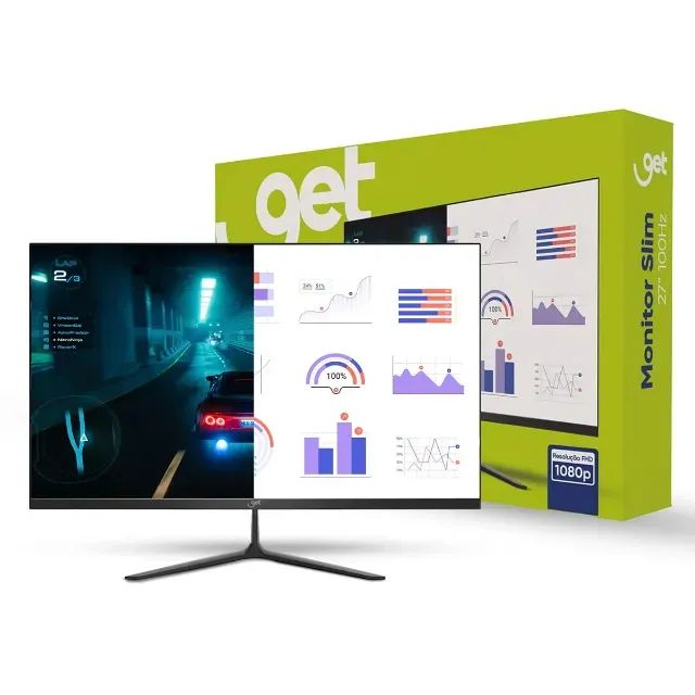 Monitor Get Slim 27" Led, Full HD, 100Hz, 5ms, VA, Flicker Free & Low Blue Light - WZetta - Foto 5