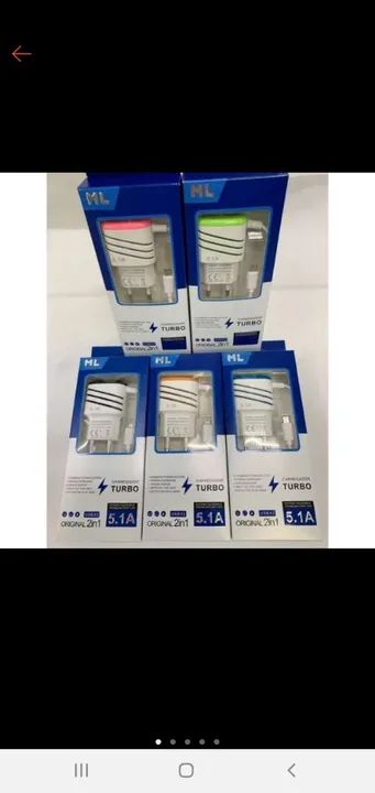 Carregador turbo 5.1A universal usb