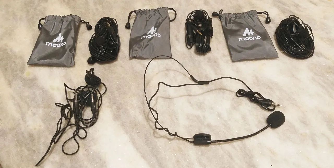 Microfone sem fio de lapela K-8858 - Foto 3