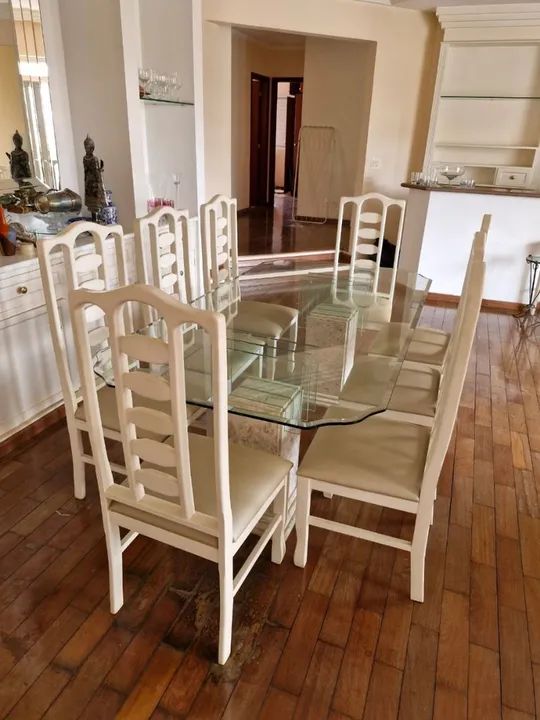Conjunto de Mesa e Cadeiras de Jantar -  Luxo e Elegância - Foto 2