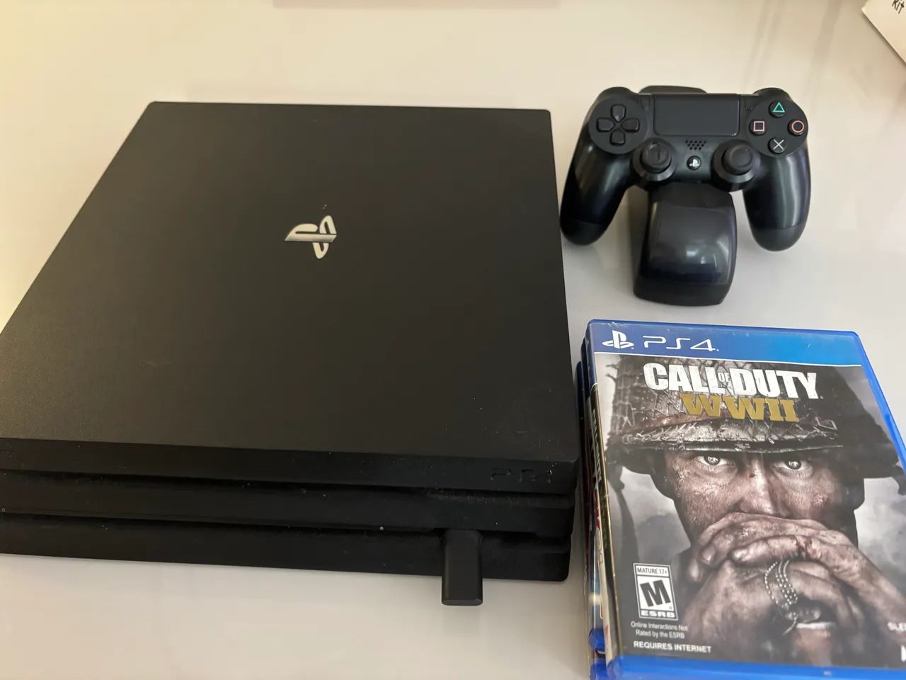 Ps4 Pro + Jogos + Base Carregador 