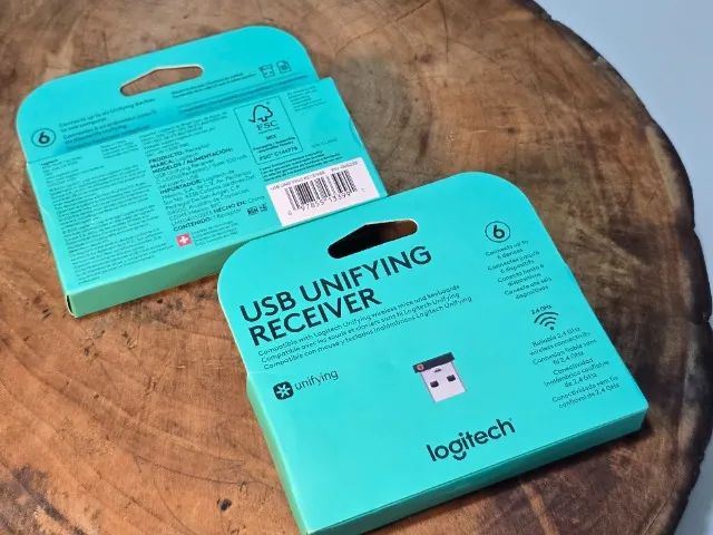 Receptor Logitech USB Unifying Receiver de até 6 modos e teclado de backup Preto - Foto 5