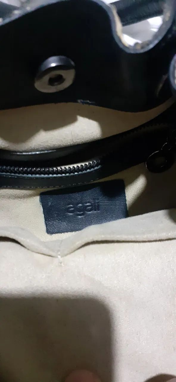 Bolsa de Ombro em Couro Python - Foto 4