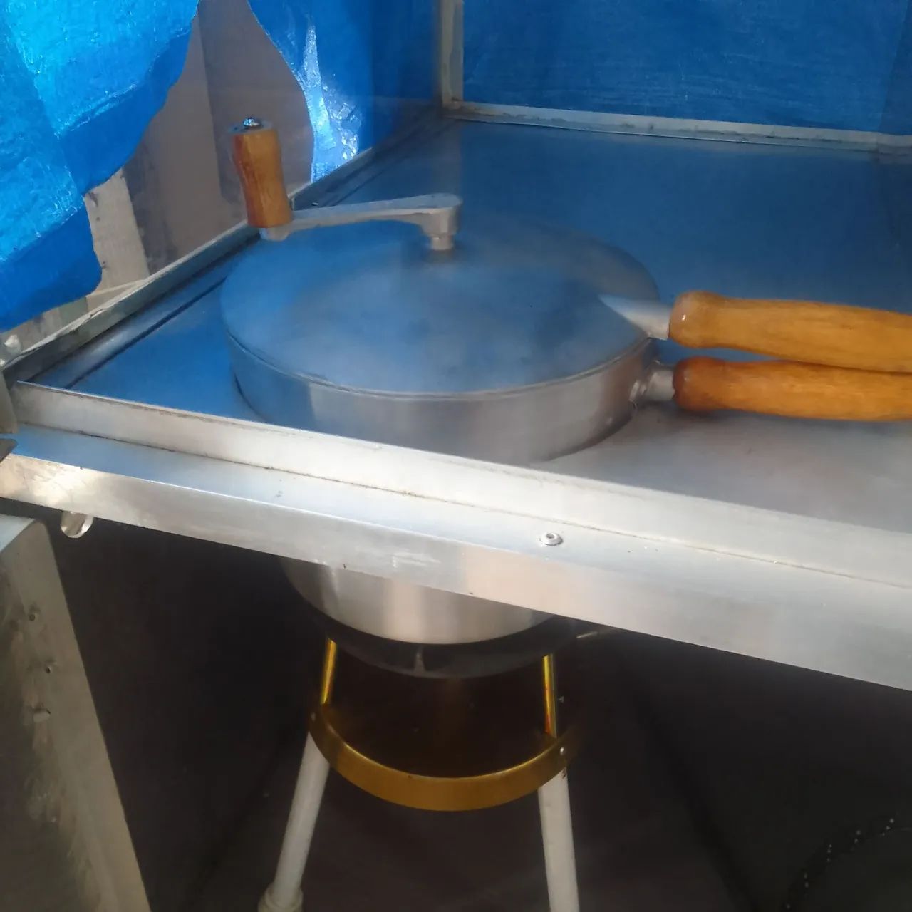 Carrinho De pipoca de aluminio bom estado  - Foto 6