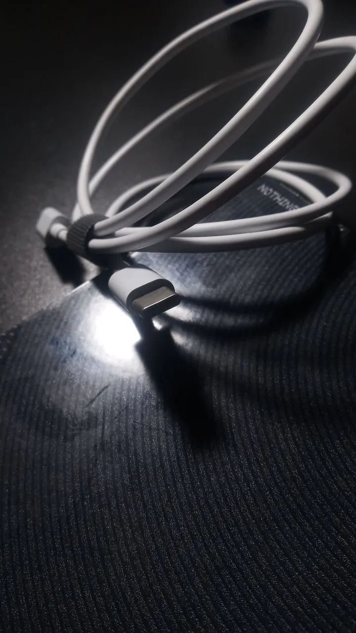 Cabo USB-C x USB-C - Genuíno Nothing Phone CMF - 1 Metro - NOVO - Foto 4