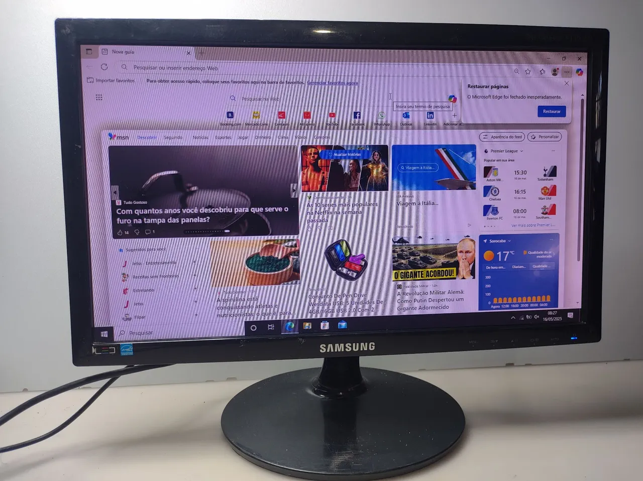 Monitor Samsung 19 polegadas led