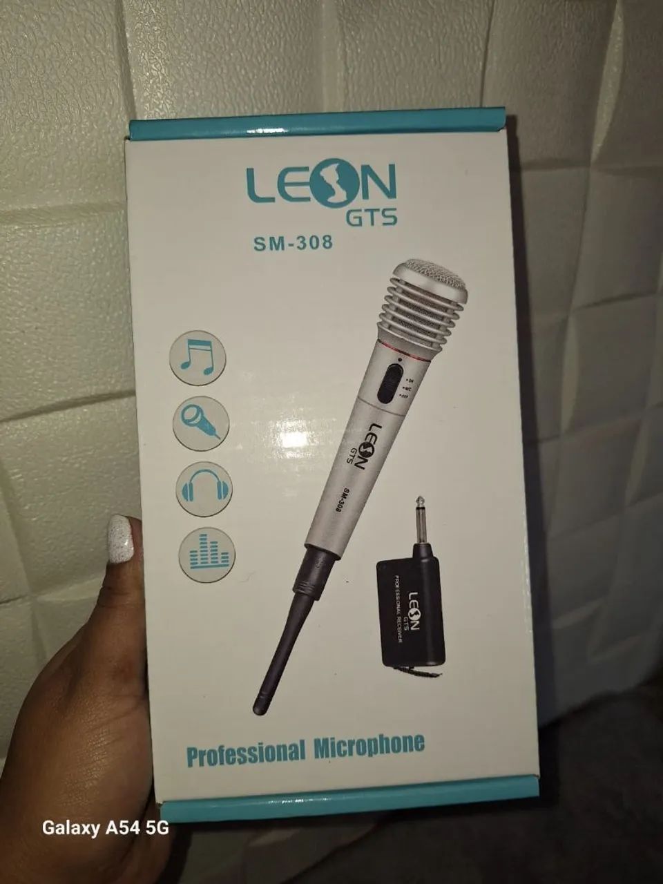 Microfone Sem Fio Leon GTS SM-308 - Foto 4