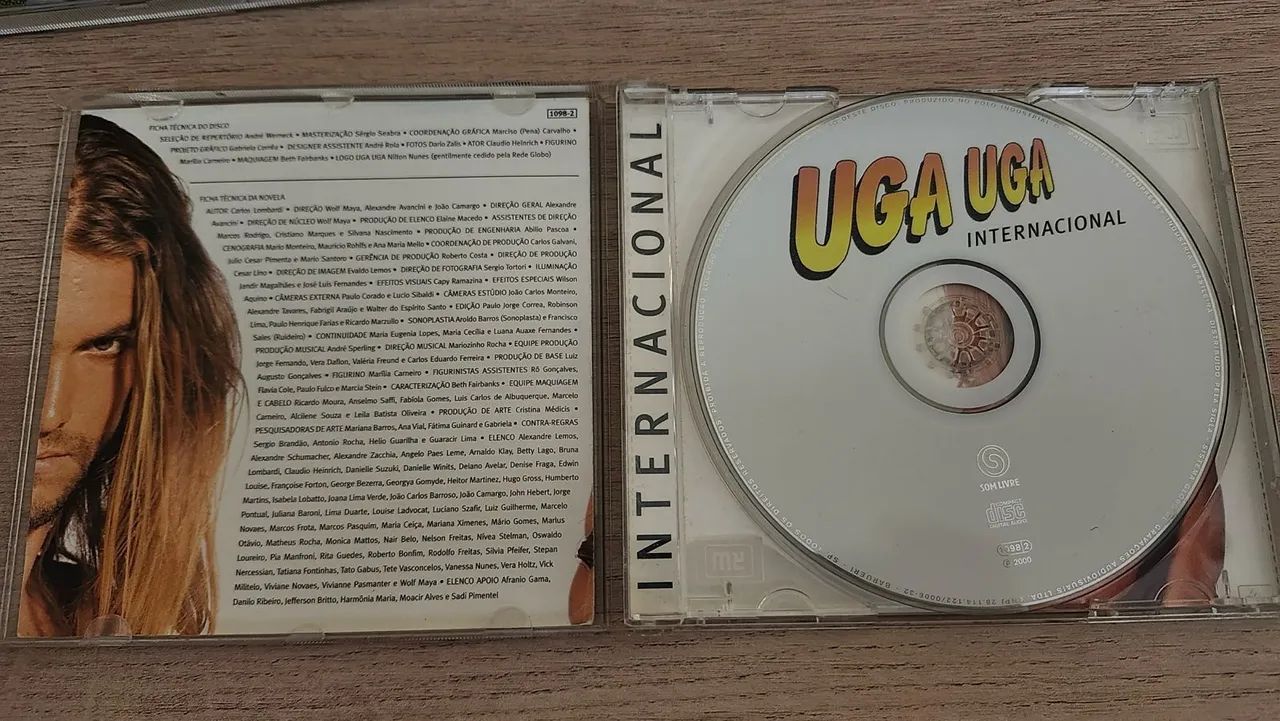 Novela Uga Uga - CD com a trilha sonora original  - 2000 - Foto 4
