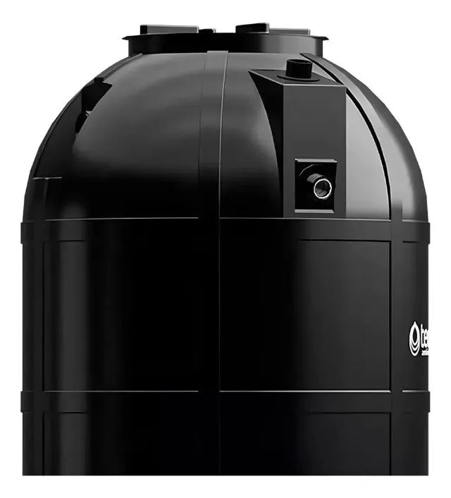 Fossa Septica Biodigestor Para Esgoto 750l Preta 168cm - Foto 3