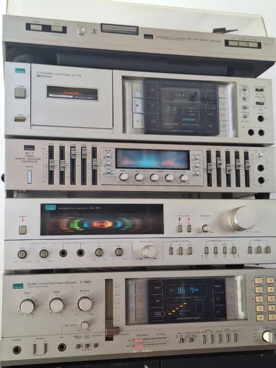 Conjunto de som Sansui Z5000 Vintage completíssimo e em excelente
