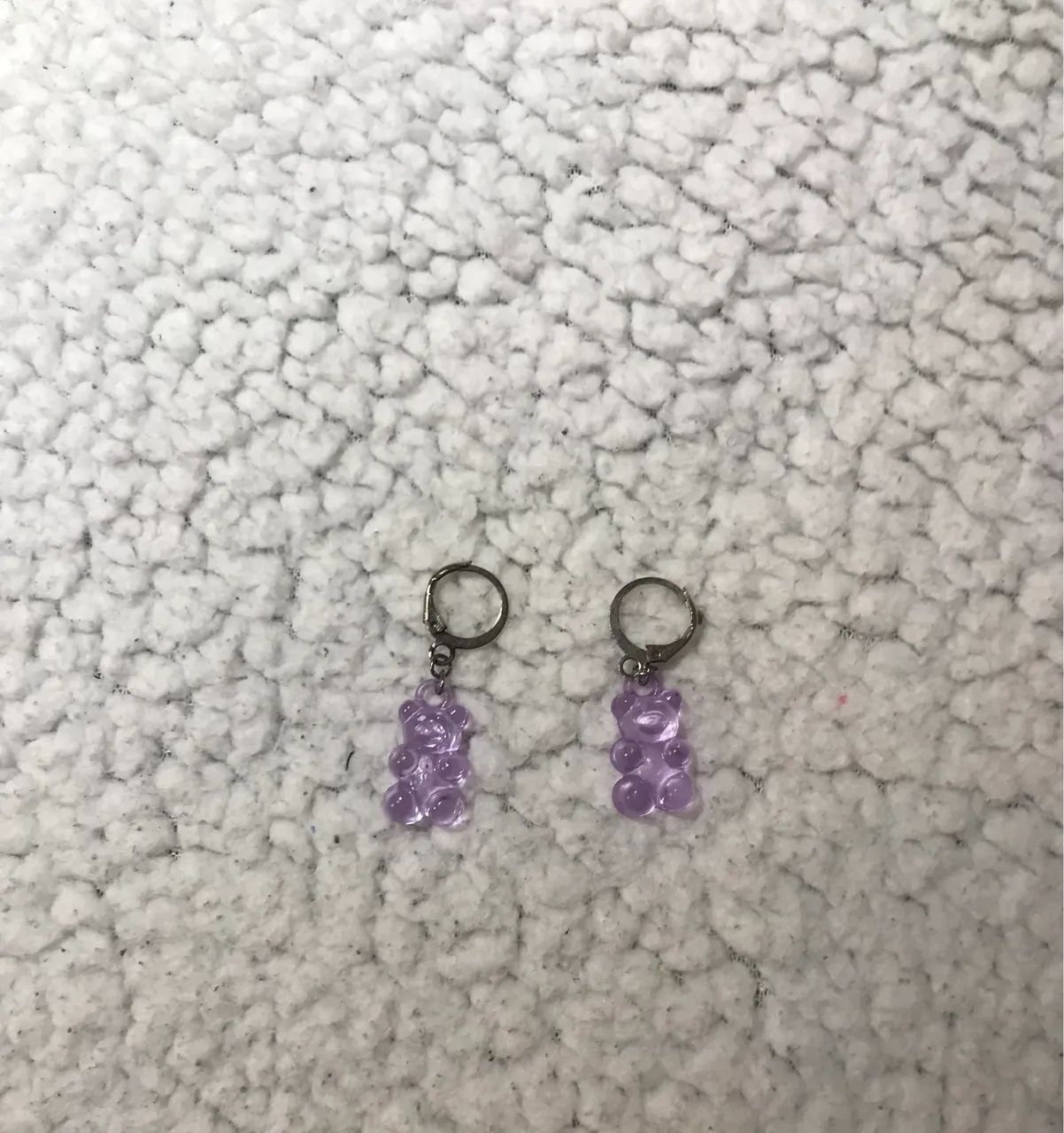 Brinco balinha de ursinho roxo