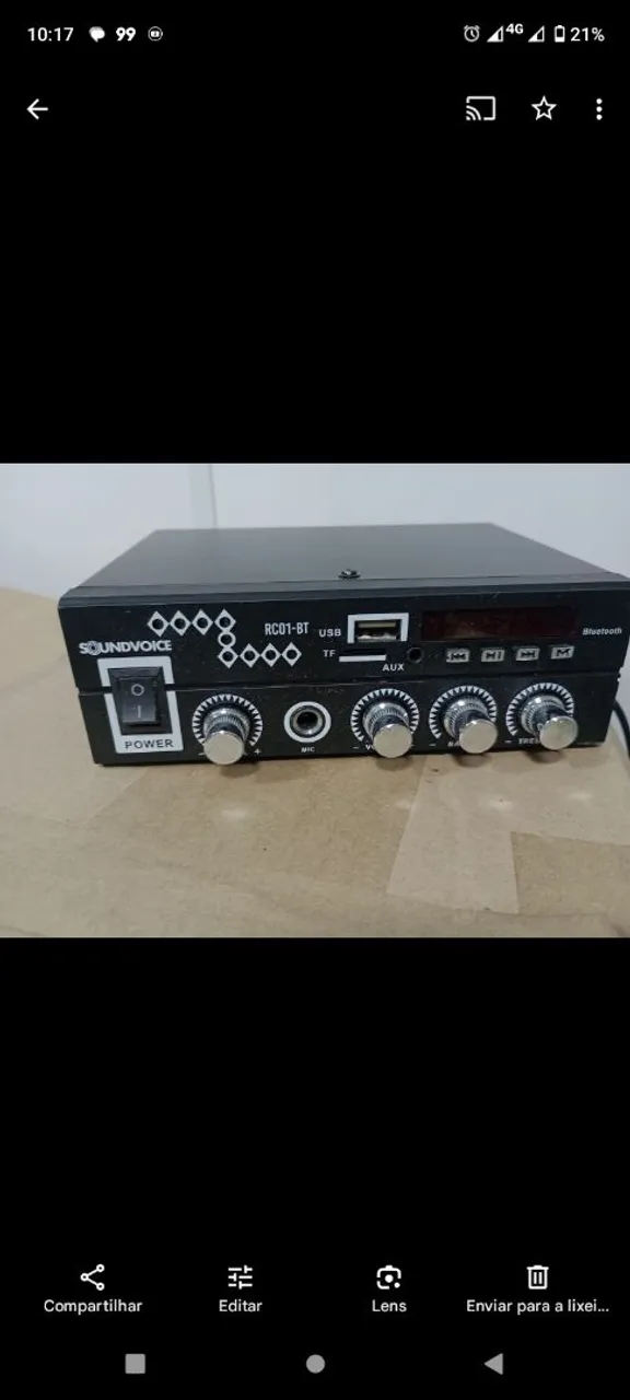 Amplificador Rc01-BT novo