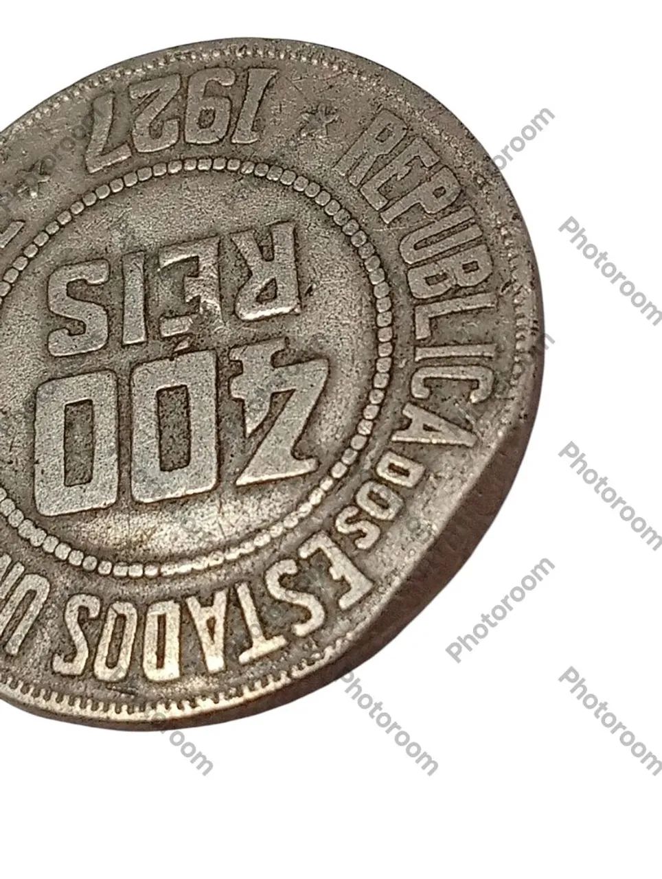 Moeda 400 Réis/defeito 1921 - Foto 4