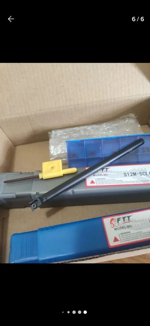 Ferramentas Usinagem Mini Torno + Insertos  - Foto 5