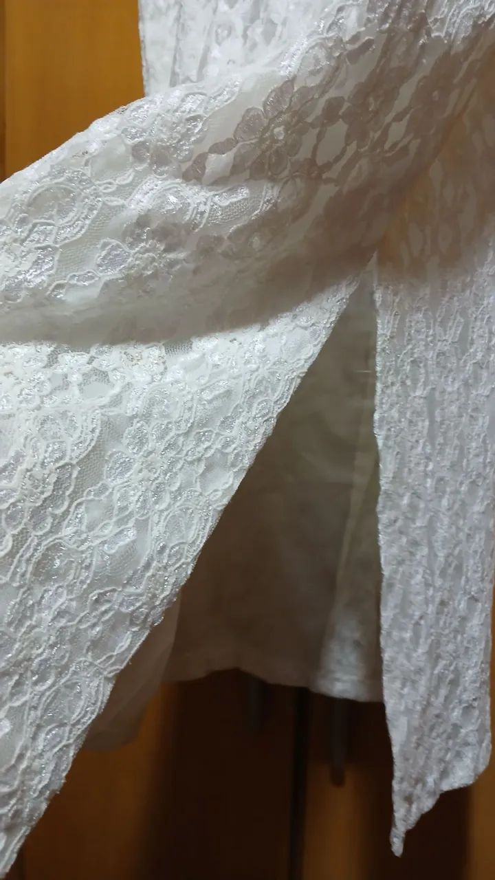 VESTIDO RENDA BRANCO G/ GG - Foto 4