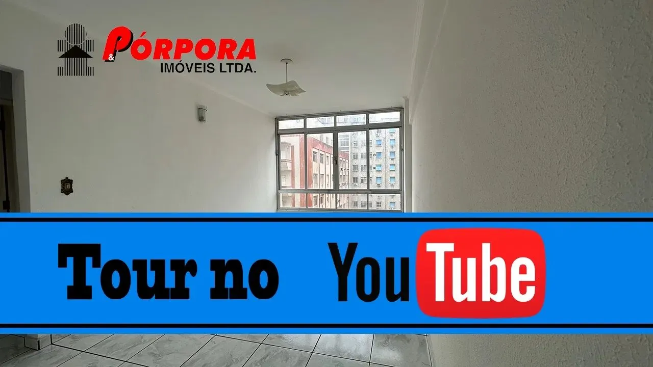 Meia Quadra da Praia, Apto. com 1 quarto próximo ao Shopping Praiamar, Santos-SP