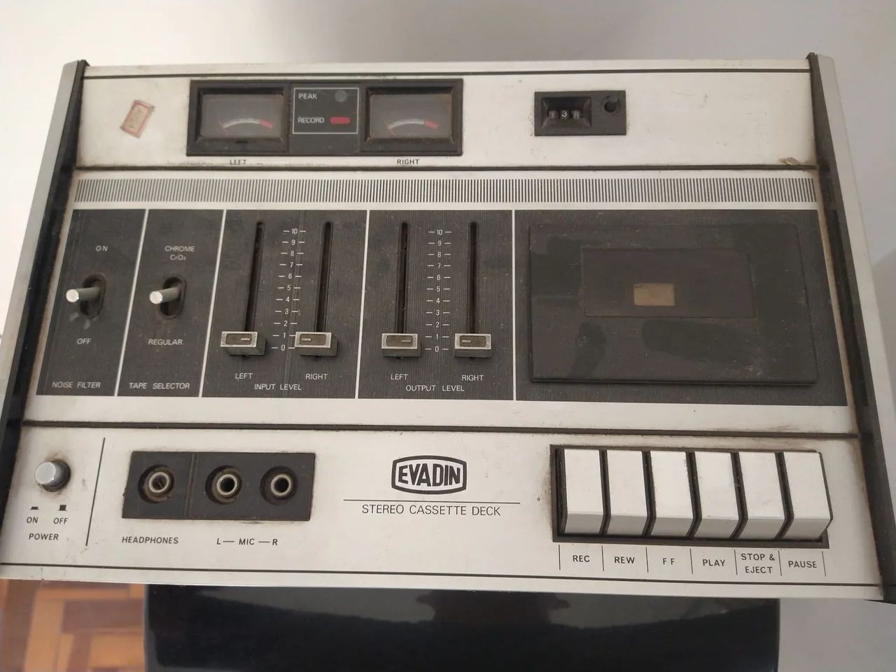 Gravador Cassete Evadin Stereo - Vintage