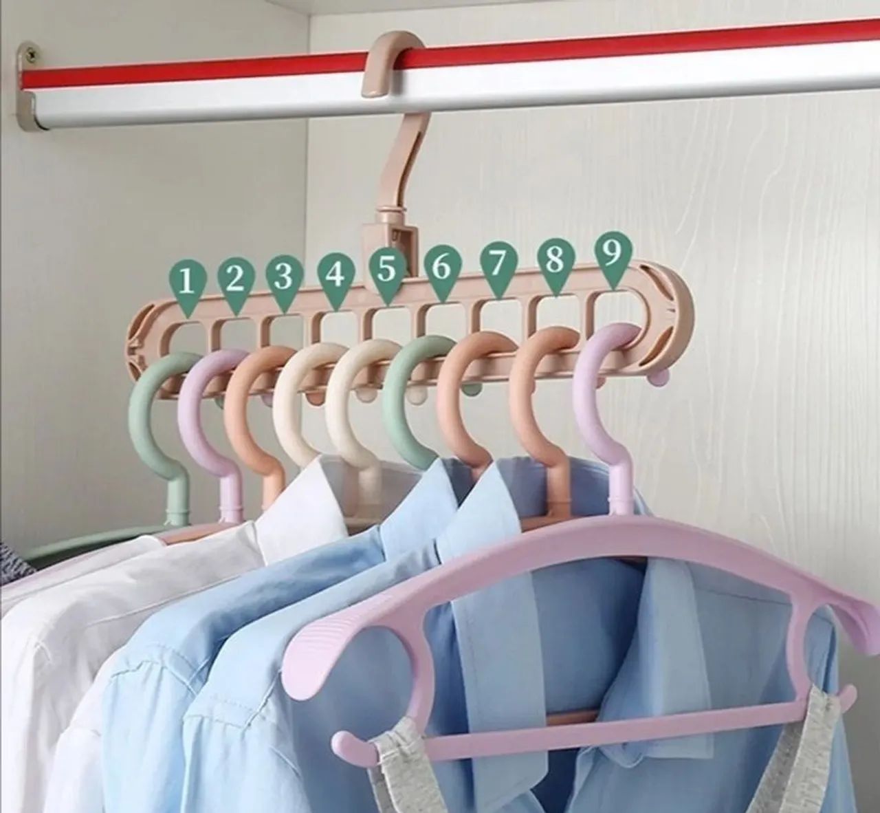 Cabide organizador de roupas - Foto 4