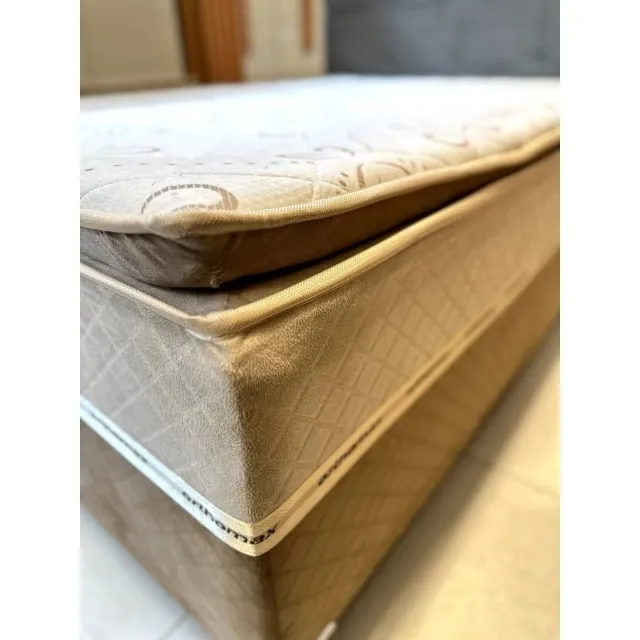 Cama Box Conjugada Casal com Pillow Unibox 138X188