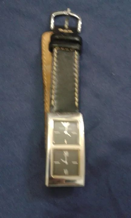 relogio armani dual time original